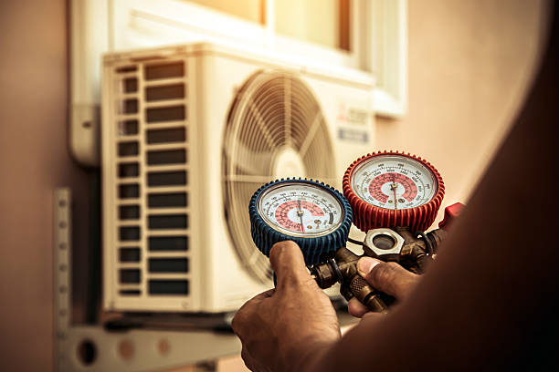 Professional Hvac technician working in West Bridgewater, MA